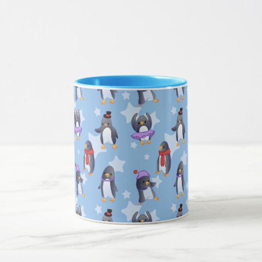 Pinguin-Muster Tasse (Zentrum)