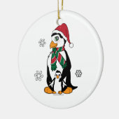 Pinguin-Mutter und Küken Keramik Ornament (Links)