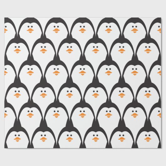 Pinguin nahtloses Muster. Geschenkpapier (Flach)