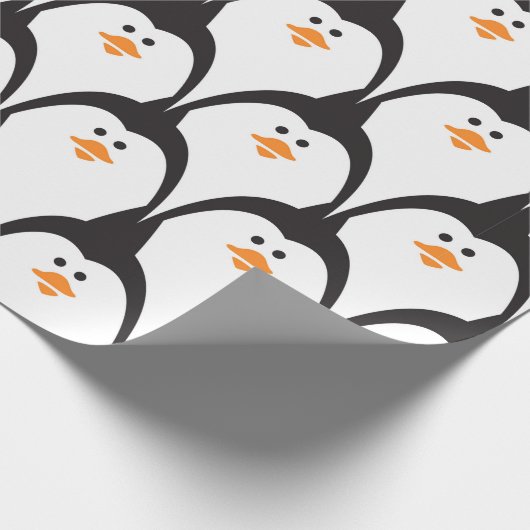 Pinguin nahtloses Muster.  Geschenkpapier (Ecke)