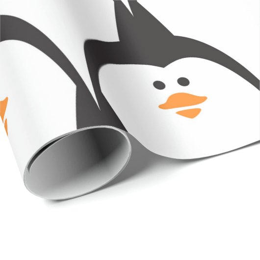 Pinguin nahtloses Muster. Geschenkpapier (Rolleneckpunkt)