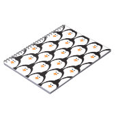 Pinguin nahtloses Muster. Notizblock (Linke Seite)