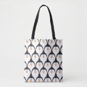 Pinguin nahtloses Muster.  Tasche (Vorderseite)