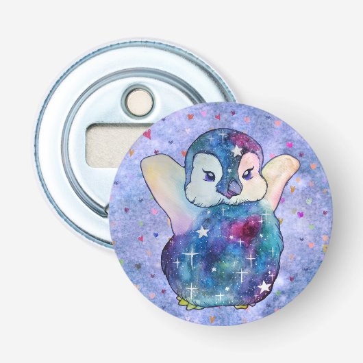 Pinguin namens Button Flaschenöffner (Vorderseite)