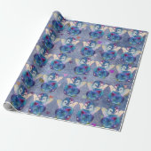 Pinguin namens Button Geschenkpapier (Ungerollt)