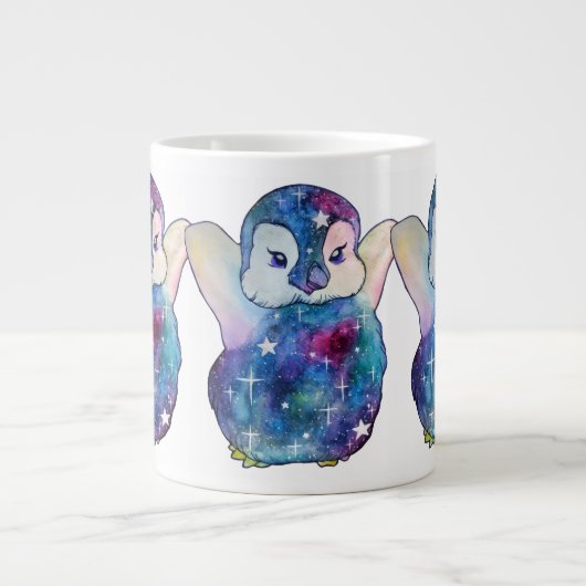 Pinguin namens Button Jumbo-Tasse (Vorderseite)