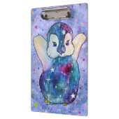 Pinguin namens Button Klemmbrett (Links)
