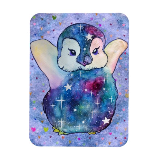 Pinguin namens Button Magnet (Vertikal)