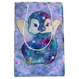 Pinguin namens Button Mittlere Geschenktüte
