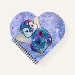 Pinguin namens Button Notizblock
