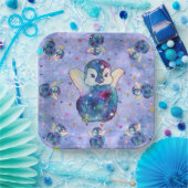 Pinguin namens Button Pappteller (Party)