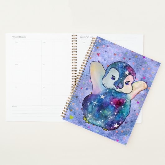 Pinguin namens Button Planer (Anzeige)