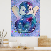 Pinguin namens Button Poster (Küche)