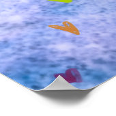 Pinguin namens Button Poster (Ecke)