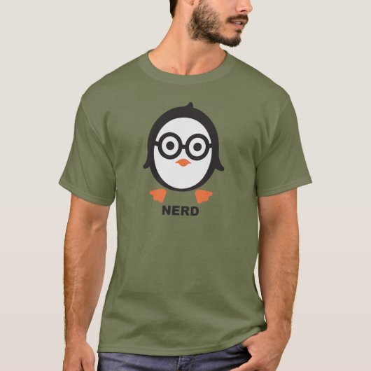 Pinguin - nerd - penguin T-Shirt (Vorderseite)