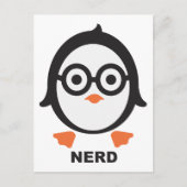 Pinguin - Nerd - Pinguin Postkarte (Vorderseite)