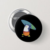 Pinguin Nichts ist besser als Surfen Button (Vorne & Hinten)