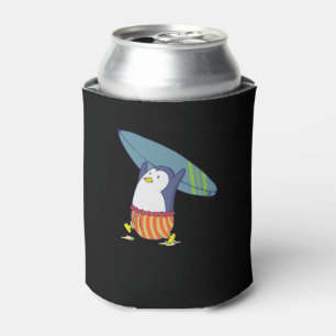 Pinguin nichts ist besser als Surfen Dosenkühler