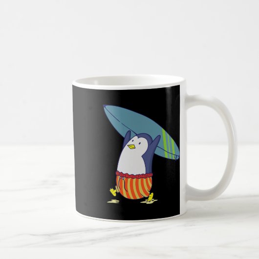 Pinguin Nichts ist besser als Surfen Kaffeetasse (Rechts)