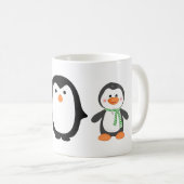 Pinguin, niedlich, Vogel Kaffeetasse (VorderseiteRechts)