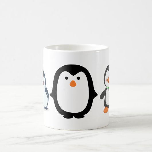 Pinguin, niedlich, Vogel Kaffeetasse (Mittel)