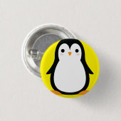 Pinguin Niedlich Winter 1. Geburtstag Button Butto (Vorne & Hinten)