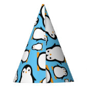 Pinguin Niedlich Winter 1. Geburtstag Party Hasen Partyhütchen (Rückseite)