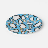 Pinguin Niedlich Winter 1. Geburtstag Teller (Schrägansicht)