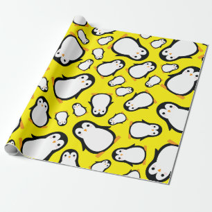 Pinguin Niedlich Winter 1. Geburtstag Wrapping Pap Geschenkpapier