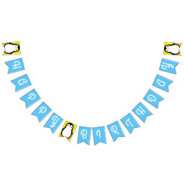 Pinguin Niedlich Winter Happy Birthday Banner