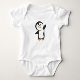 Pinguin Niedlicher Tiere für Kinder Funny Bird Baby Strampler