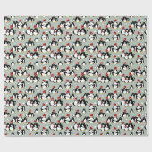 Pinguin Nightcap Wrapping Paper Geschenkpapier (Flach)