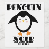 Pinguin Noir Weinetiketten Weinetikett (Einzelnes Label)