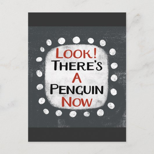 Pinguin Now Postcard Postkarte (Vorderseite)