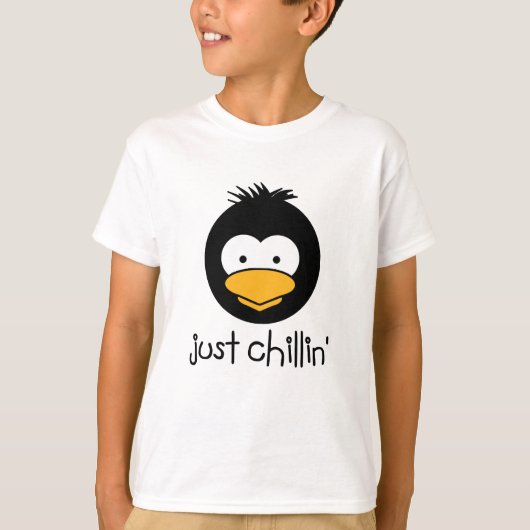 Pinguin nur Chillin T-Shirt (Vorderseite)