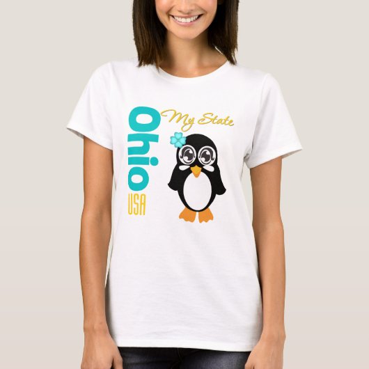 Pinguin Ohios USA T-Shirt (Vorderseite)