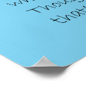 Pinguin Original Gedicht groß Poster (Ecke)