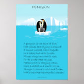 Pinguin Original Gedicht Poster (Vorne)