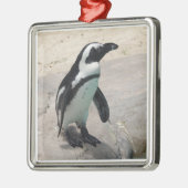 Pinguin Ornament Aus Metall (Links)