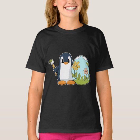 Pinguin Osterei T-Shirt (Vorderseite)