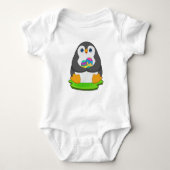 Pinguin Ostereier Baby Strampler (Vorderseite)