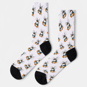 Pinguin Ostern Hase Cool Pinguin Sonnenbrille Kind Socken