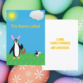 Pinguin Ostern Humor Sassy Karte