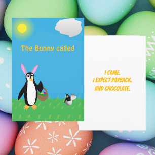 Pinguin Ostern Humor Sassy Karte