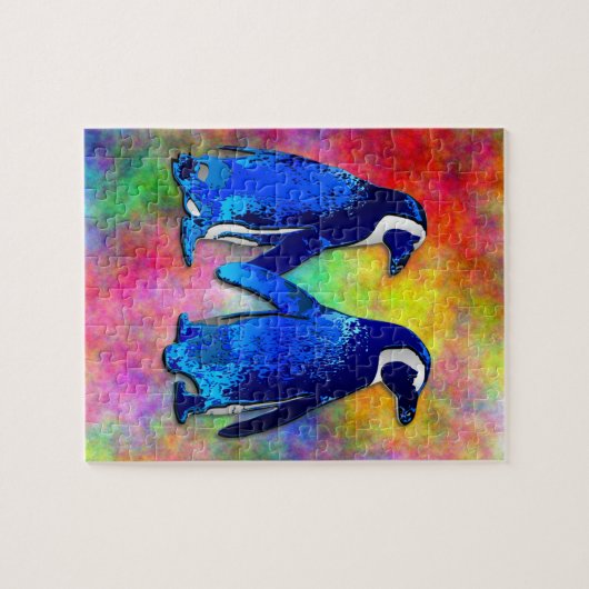 "Pinguin-Paar-" Puzzlespiel Puzzle (Horizontal)