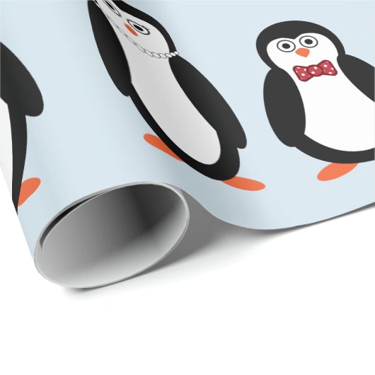 Pinguin-Packpapier Geschenkpapier (Rolleneckpunkt)