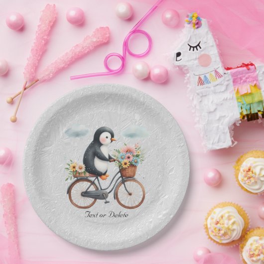 Pinguin-Papierplatte Pappteller (Party)