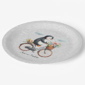 Pinguin-Papierplatte Pappteller (Schrägansicht)