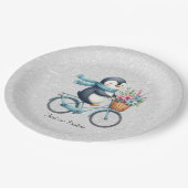 Pinguin-Papierplatte Pappteller (Schrägansicht)