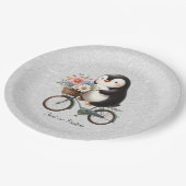 Pinguin-Papierplatte Pappteller (Schrägansicht)